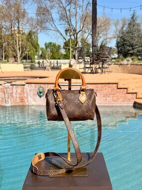 Louis Vuitton Nano Speedy Monogram w/ Strap